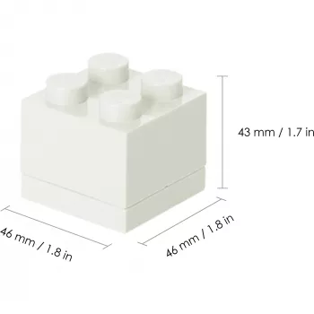 BROTDOSE Lego Mini bianco 40111735 (40111735)