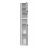 Topeshop MARBELA armadietto contenitore bagno in bianco lucido