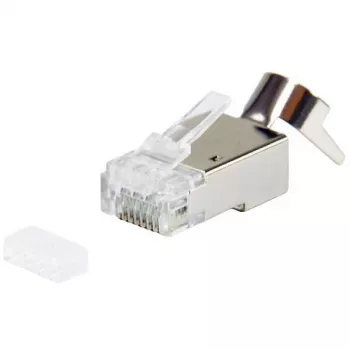 Connettore RJ45 schermato EQUIP Cat 8.1, connettore maschio, argento, 50 pezzi, 11,7×22,5 mm, 3,7 g