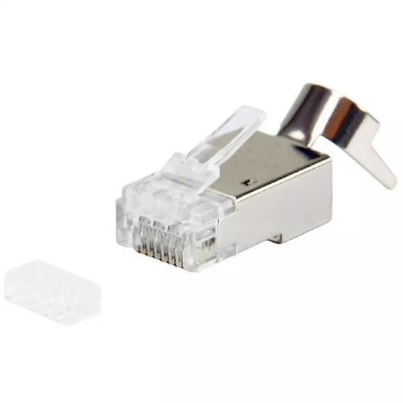 Connettore RJ45 schermato EQUIP Cat 8.1, connettore maschio, argento, 50 pezzi, 11,7×22,5 mm, 3,7 g