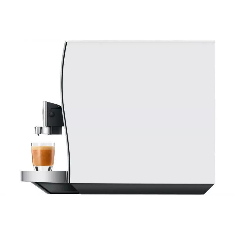 Macchina per caffè espresso automatica JURA Z10 (EB) — serbatoio acqua 2,4 L, macinacaffè integrato, 1450 W, alluminio/bianco