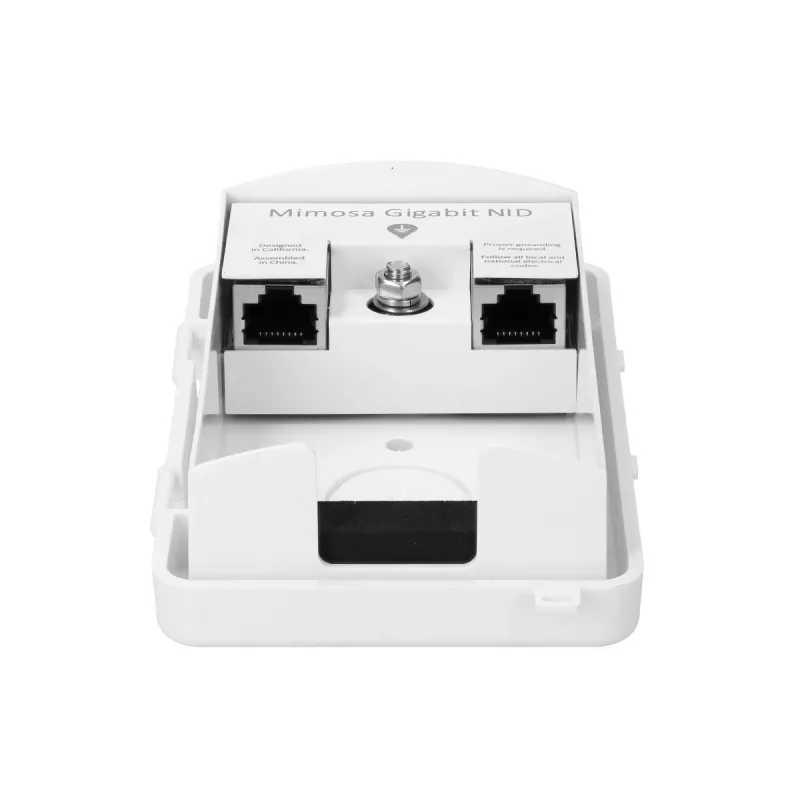 Interfaccia esterna, scaricatore di sovratensione con messa a terra Mimosa NID, 2x RJ-45, Gigabit, IP54
