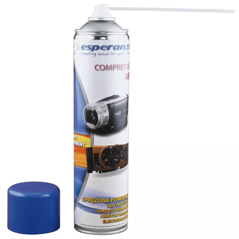 Spray aria compressa ESPERANZA ES118 600 ml, blu/bianco, 1 pz.