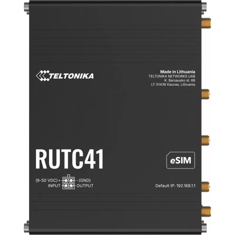 Router TELTONIKA RUTC41 4G LTE EDGE, router mobile industriale RUTC41000000
