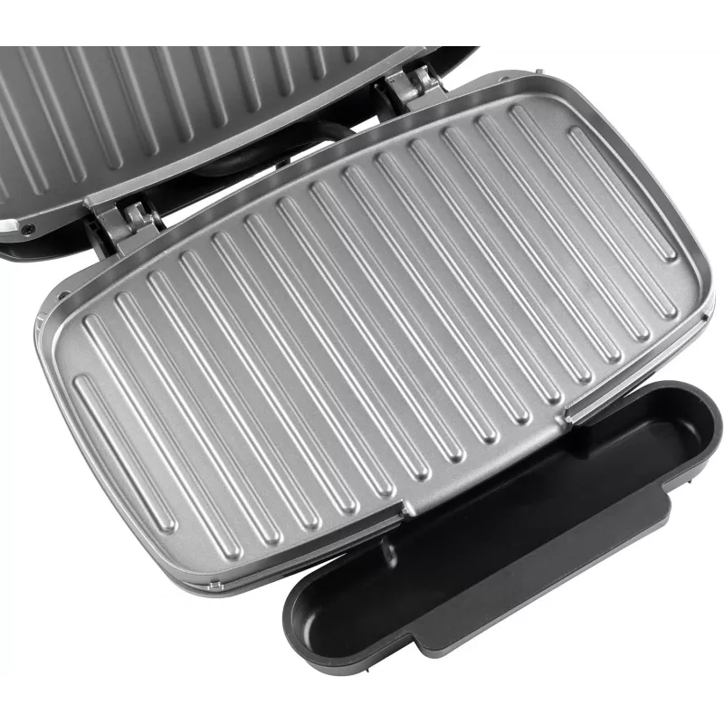 Grill elettrico compatto Petra PT4366GRYDEKFDIR con rivestimento antiaderente