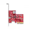 Scheda DeLOCK PCI Express x4 USB 10 Gbps Type-C Type-A Low Profile