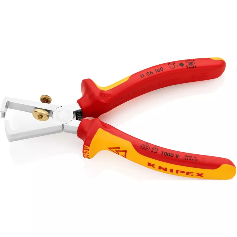 Knipex 11 06 160 Spellacavi arancione, rosso
