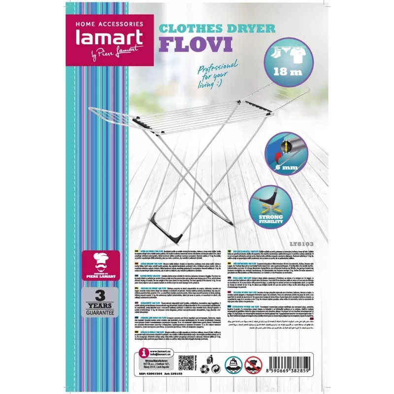 Stendibiancheria FLOVI LT8103 misura 18 M