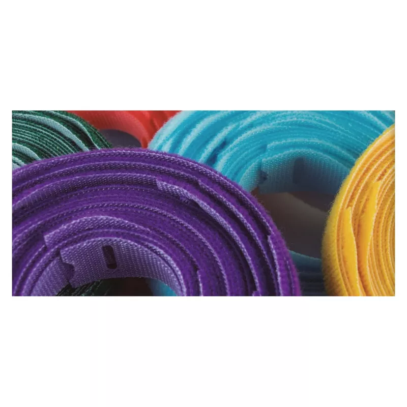 Fascette riutilizzabili Velcro ONE-WRAP 330 x 20 mm in polipropilene (PP) giallo 25 pz.