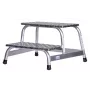 Gradino Krause 805027, alluminio 2 gradini, carico max. 150 kg, lunghezza 680 mm, altezza 41 cm