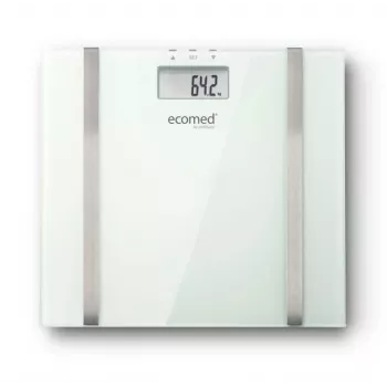 Bilancia pesapersone elettronica Ecomed BS-70E rettangolare bianco