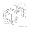 Lavastoviglie da incasso Bosch SMV25AX07F, 12 coperti, 46 dB, 60 cm completamente integrata