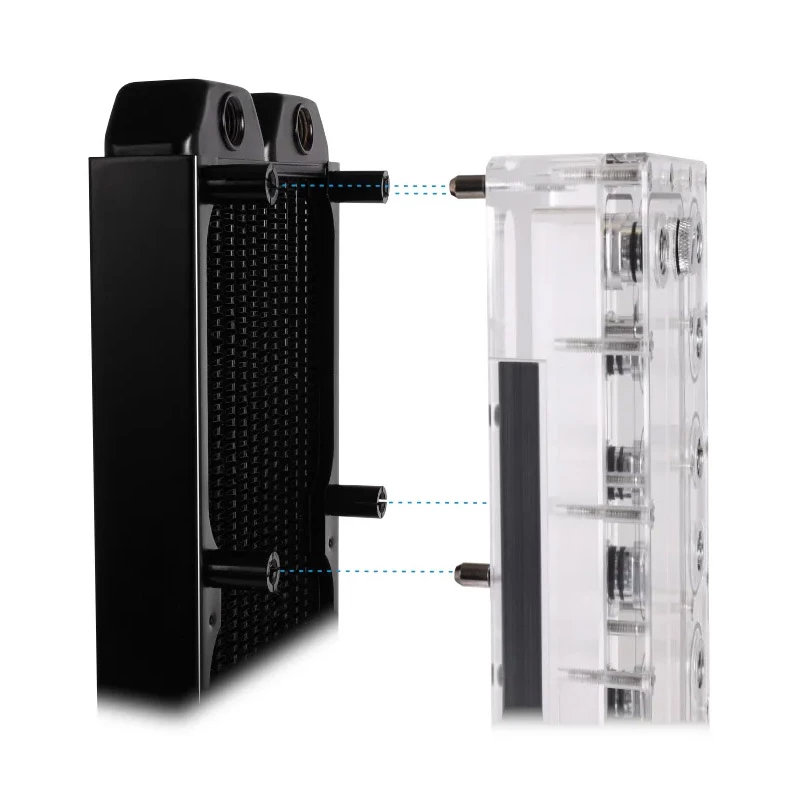 Kit di montaggio Alphacool 15724 nero acciaio inox altezza 17 mm