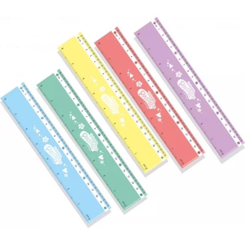 Righelli pastello Colorino 20 cm