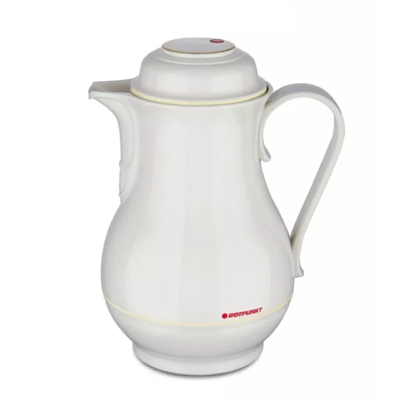 Thermos ROTPUNKT 1,2 L, avorio — 24 h caldo / 36 h freddo, manico, 199×255 mm