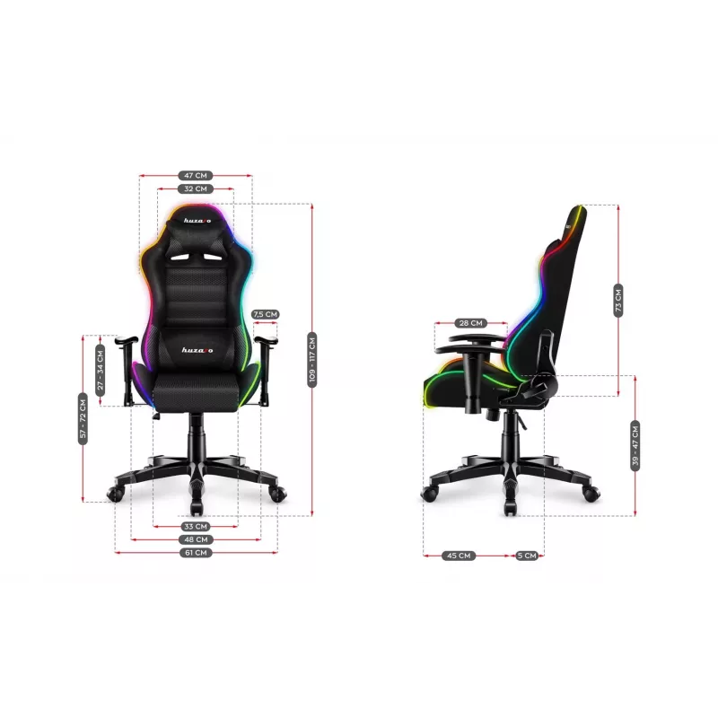 Sedia da gaming per bambini HUZARO RANGER 6.0 RGB MESH