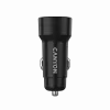 Caricabatterie da auto CANYON OnDrive 30 PD 30W USB-C nero – alimentatore USB-C per veicoli, 30W PD