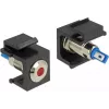 Connettore per cavi Keystone DeLOCK 86464 LED nero blu rosso acciaio inox