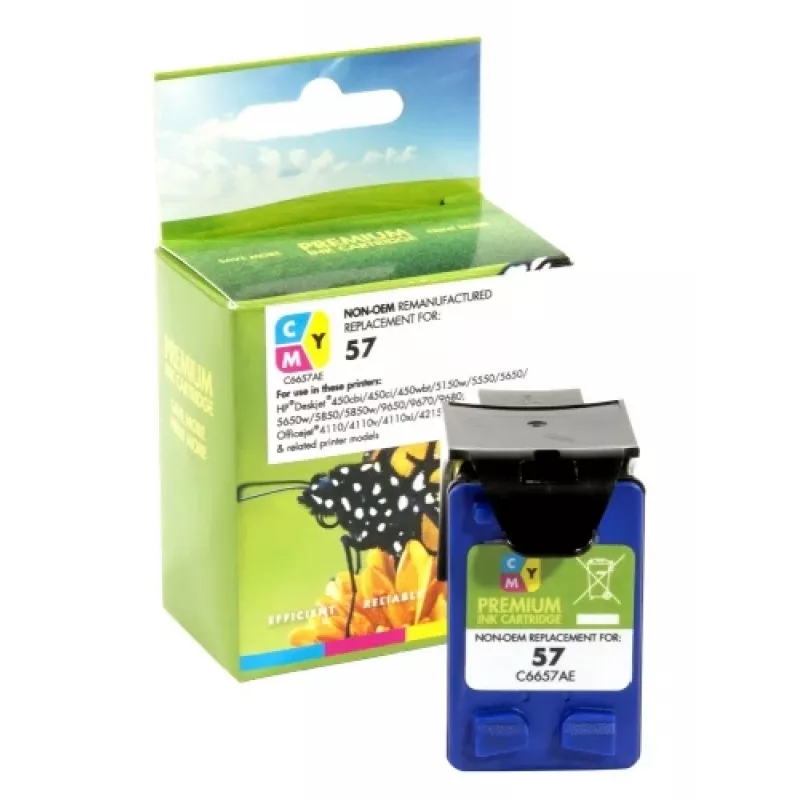 Compatibile Static-Control Hewlett-Packard 57 (C6657A), tricolore, 400 pz.