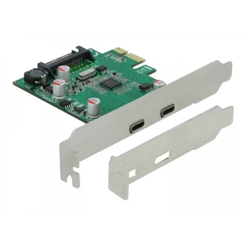 DeLOCK scheda PCI Express x1 su 2 x connettore femmina USB Type-C™