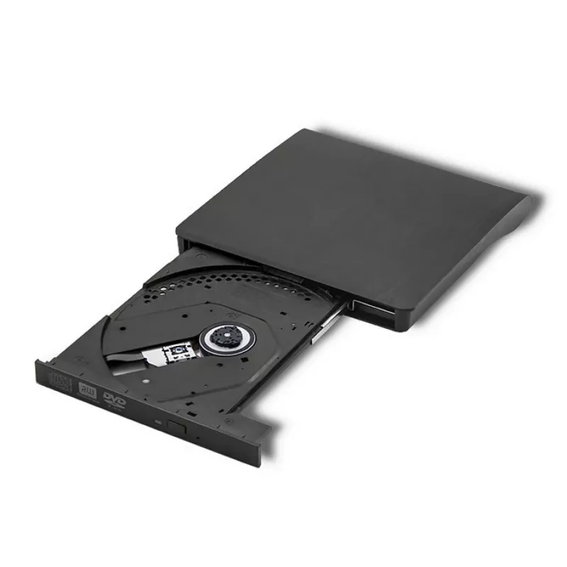 Masterizzatore DVD‑RW esterno QOLTEC 51857 — USB 3.0, interfaccia SATA, DVD±R 8x, DVD±RW 4x, DVD‑RAM 5x, CD 24x, nero