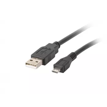 Cavo USB Lanberg CA-USBM-10CC-0010-BK USB 2.0 1 m Micro-USB B USB A nero