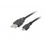 Cavo USB Lanberg CA-USBM-10CC-0010-BK USB 2.0 1 m Micro-USB B USB A nero