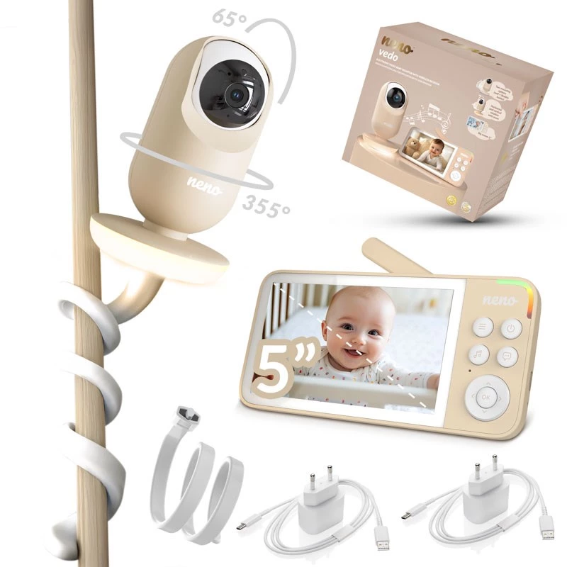 Vedo crema baby monitor elettronico con ricevitore wireless