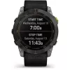 Orologio sportivo Garmin Enduro 2 Sapphire Solar 35 mm, schermo tattile MIP 1,4" 280 x 280, 32 GB, GPS, Wi-Fi, cassa in titanio DLC Carbon Grey, cinturino nero