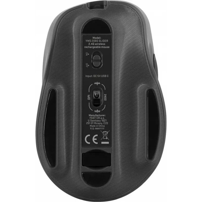 Mouse wireless YENKEE YMS 2080GY SLIDER 2,4 GHz