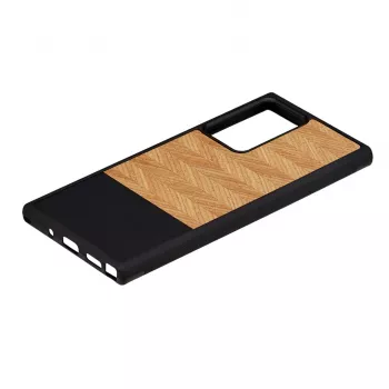 Custodia protettiva Man and Wood per Samsung Galaxy Note 20 Ultra – motivo a spina di pesce nero