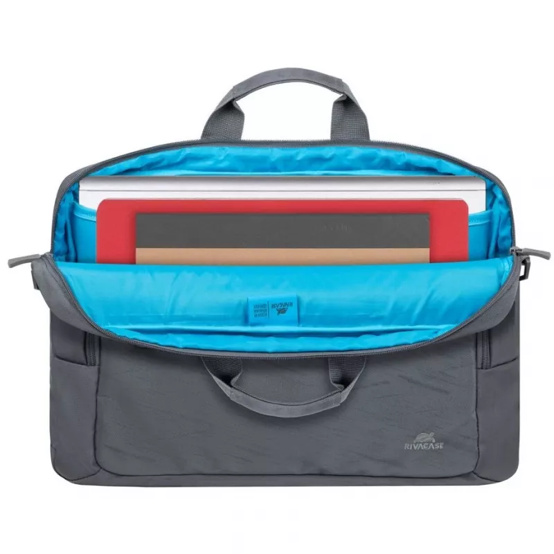 Custodia per laptop Rivacase Alpendorf Eco per laptop da 16 pollici, grigio, custodia protettiva sottile