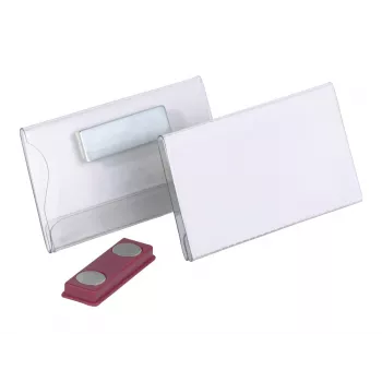 Durable targhetta portanome magnetica 40 x 75 mm