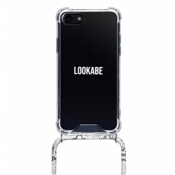 Collana Lookabe Snake Edition per iPhone XR, argento – accessorio portatile per telefono