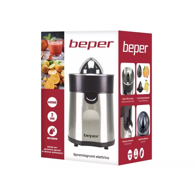 Beper P102EST001 spremiagrumi elettrico 85 W acciaio inox