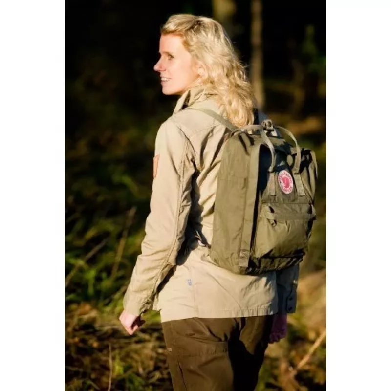 Fjällräven Kånken zaino grafite vinylon chiusura lampo