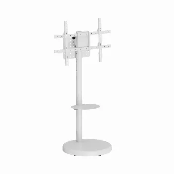 Supporto TV da terra GEMBIRD TVS-86TR-01-W per TV 37–86 pollici, bianco, orientabile e inclinabile, VESA 200x200–600x400, carico max 50 kg