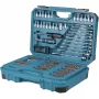 Set utensili manuali E-17980, 231 pezzi blu, con 2 cricchetti reversibili, 1/4 e 1/2, valigetta