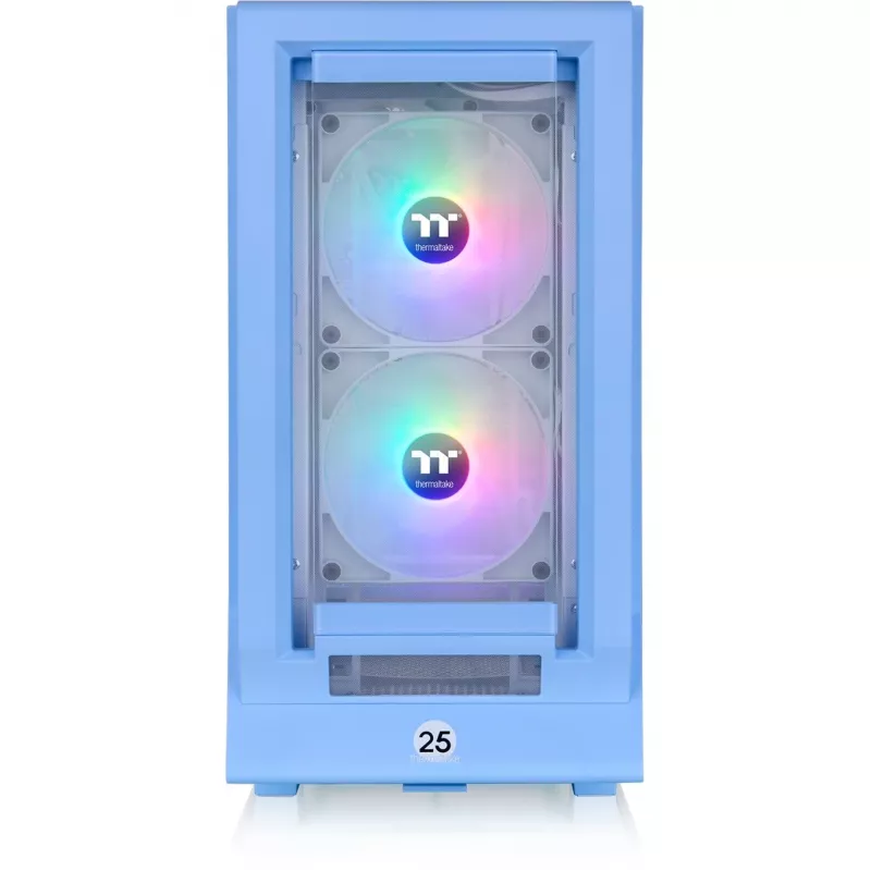 Ceres 350 MX, Case Tower Azzurro, vetro temperato x 2
