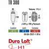 High Peak sacco a pelo TR 300 (rosso scuro/grigio)
