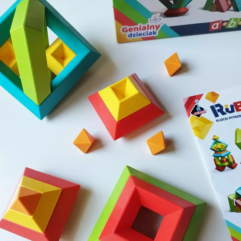 Giocattolo didattico da costruzione Ascato Pythagoras Blocks Rubanta 30 pezzi modello 119403