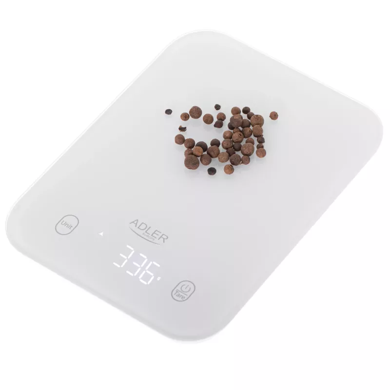 Adler bilancia da cucina | AD 3181w | Divisione 1 g | Tipo di display LED | Bianco