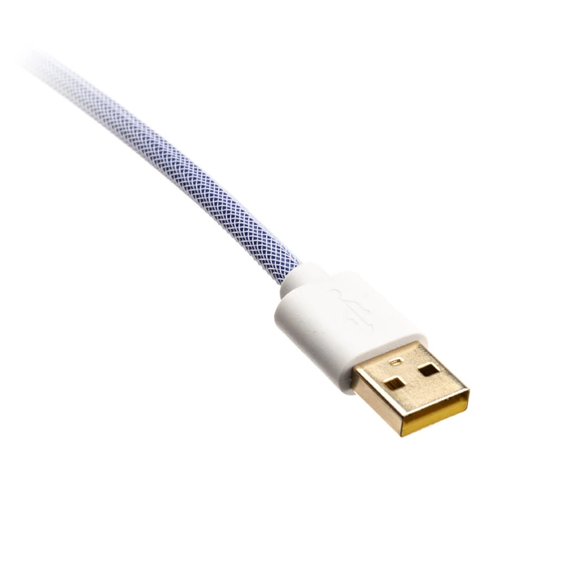 Ducky Premicord cavo USB 1,8 m USB A USB C blu verde