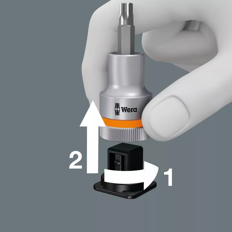 Wera 8767 C TORX HF 3 Zyklop 1/2 pollice Set di chiavi a bussola TORX, 9 pezzi