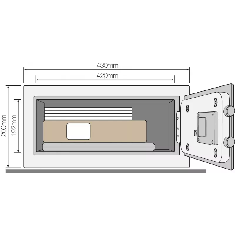 Cassaforte base YLC per laptop con allarme