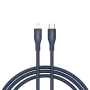 Cavo USB-C a Lightning CANYON CLNM60 60W MFi 1 m silicone blu