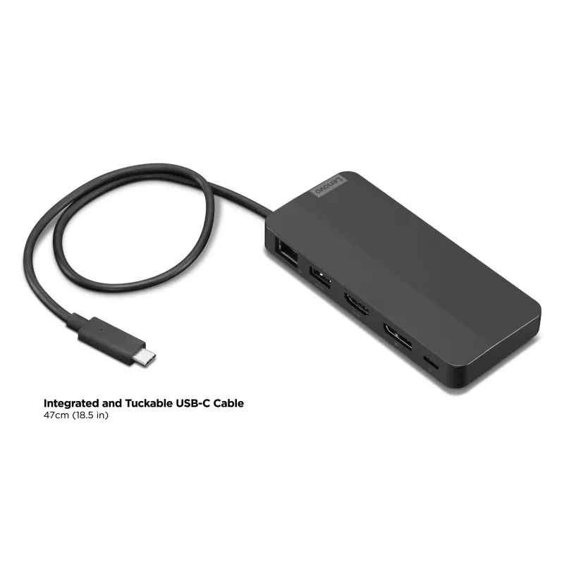 Lenovo 40B90100EU Docking station/replicatore di porte per laptop con filo USB 3.2 Gen 1 (3.1 Gen 1) Type-C nero