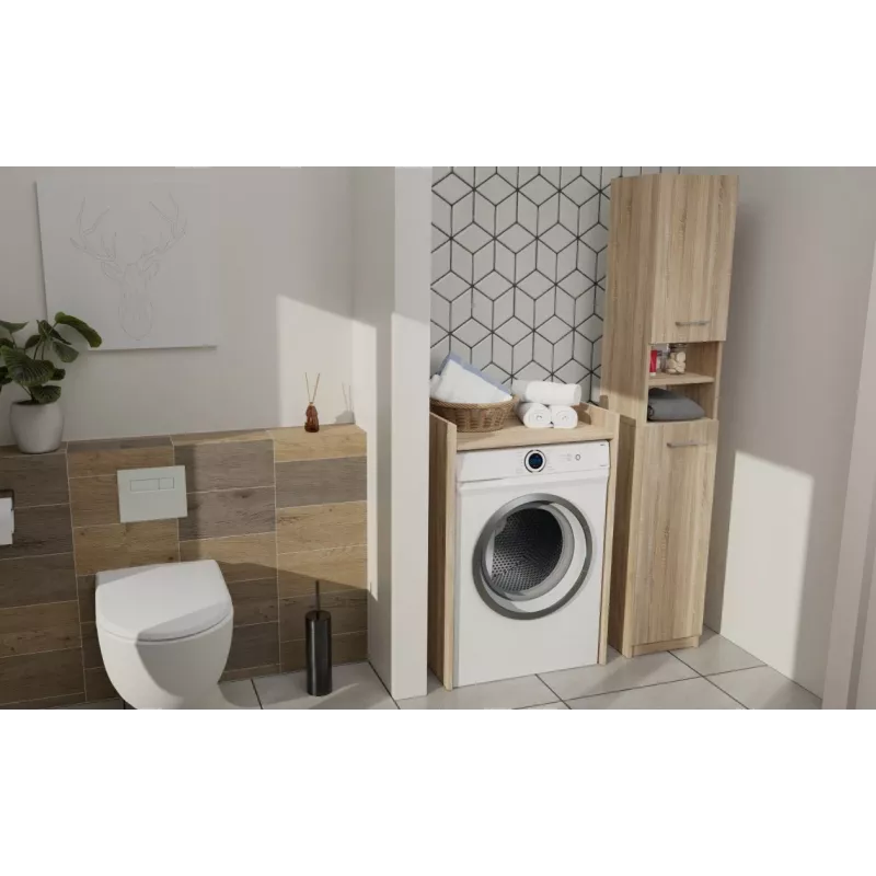 top e shop POLA NP armadio per lavanderia per lavatrice - rovere sonoma