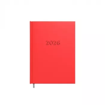 Agenda per pianificazione Buroodisain 241728-006 A5 rossa con calendario 2026