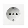 Presa Schuko Gira 418870 da incasso, bianco puro